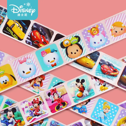 200Pcs/Box Disney Stickers Removable Cartoon Frozen Mickey Sofia Princess Sticker Kids Girl Children Teacher Reward Toys Gift