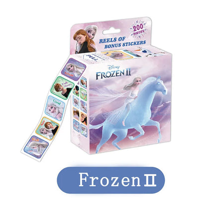 200Pcs/Box Disney Stickers Removable Cartoon Frozen Mickey Sofia Princess Sticker Kids Girl Children Teacher Reward Toys Gift