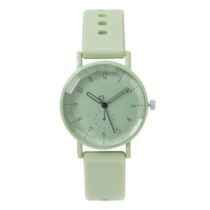 2024 New Women Watch Fashion Silicone Strap Quartz Watch Student Sports Wristwatch Relojes Para Mujer Dropshipping Clock