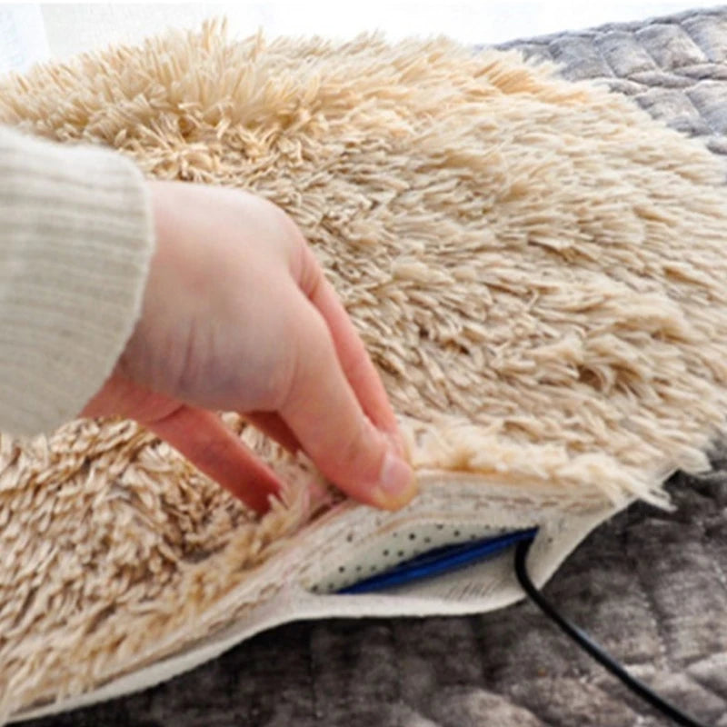 6W 5V 2A USB Pet Electric Blanket Plush Pad Blanket for CAT Electric Heated Pad Anti-scratch Dog Heating Mat Sleeping Bed