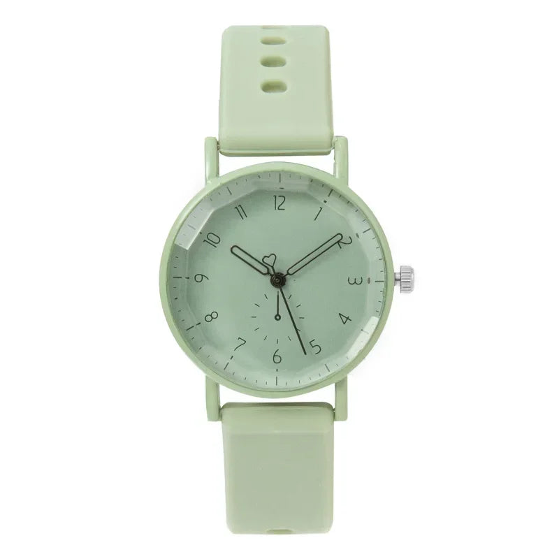 2024 New Women Watch Fashion Silicone Strap Quartz Watch Student Sports Wristwatch Relojes Para Mujer Dropshipping Clock