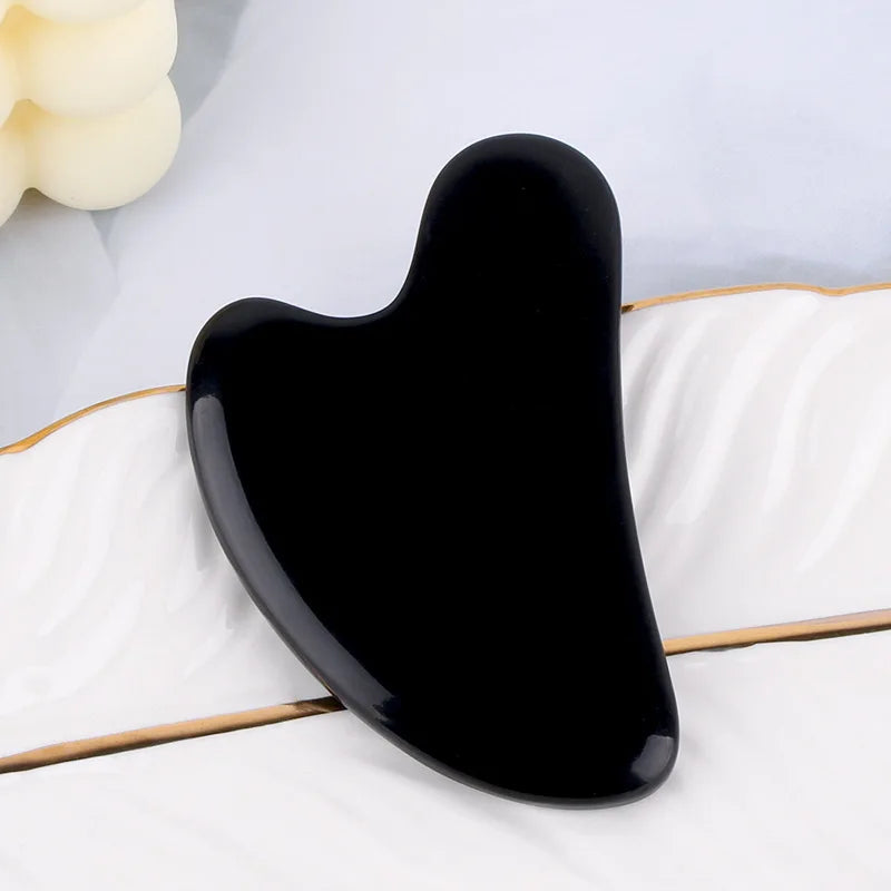 Guasha Beautiful Massage Beeswax Scraping Massage Scraper Face Massager Acupuncture Gua Sha Eye Face Board SPA Massage Tool