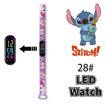 Pokemon Pikachu Dragon Ball Z Sport Casual Watches Led Silicone Watch Color Lovely Digital Children Wristwatch Clock Gift Toys