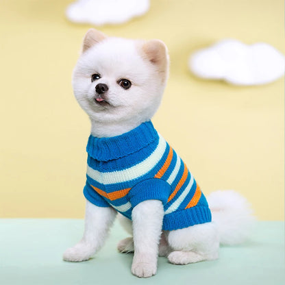 Puppy Knitting Sweater for Small Medium Dogs Clothes Pullover Dog Cat Coat Chihuahua Yorkies Jacket French Bulldog Pet Costumes