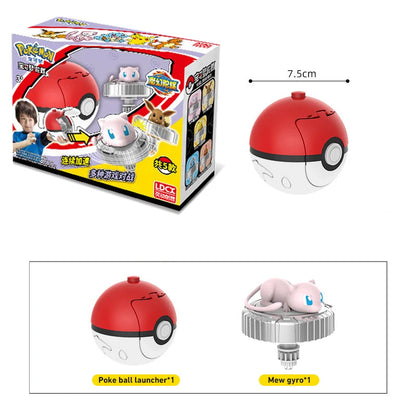 Original Pokémon Pikachu Spinning Top Cartoon Anime Figure Pull Line Spinning Battle Game Spinning Top Children's Gift Toys