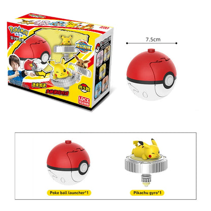 Original Pokémon Pikachu Spinning Top Cartoon Anime Figure Pull Line Spinning Battle Game Spinning Top Children's Gift Toys