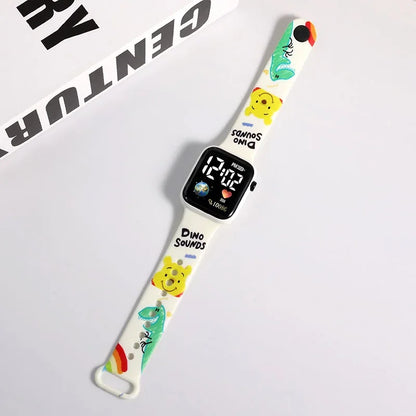 Pokemon Pikachu Dragon Ball Z Sport Casual Watches Led Silicone Watch Color Lovely Digital Children Wristwatch Clock Gift Toys