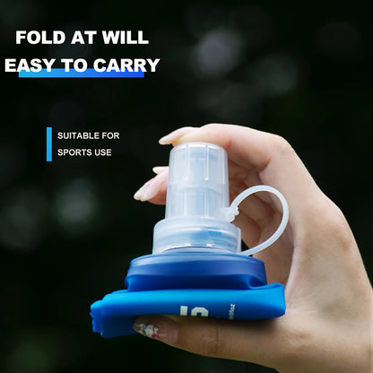 1pc150ml/250ml/500ml Outdoor Collapsible Silicone Bite Size Water Bottle Running Camping Hiking Travel Convenient Water Bottle