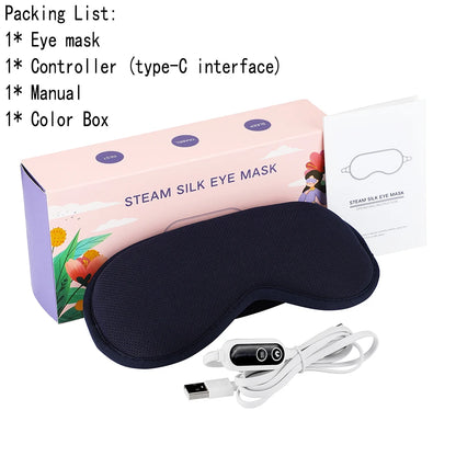 3-level Hot Compress 6-level Vibration Electric Steam Eye Mask 3D Massage Constant Temperature Smart Timing Sleep Shading Relief