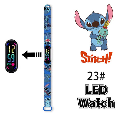 Pokemon Pikachu Dragon Ball Z Sport Casual Watches Led Silicone Watch Color Lovely Digital Children Wristwatch Clock Gift Toys