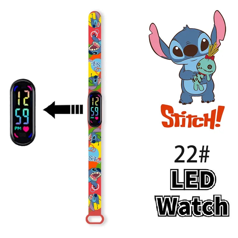 Pokemon Pikachu Dragon Ball Z Sport Casual Watches Led Silicone Watch Color Lovely Digital Children Wristwatch Clock Gift Toys