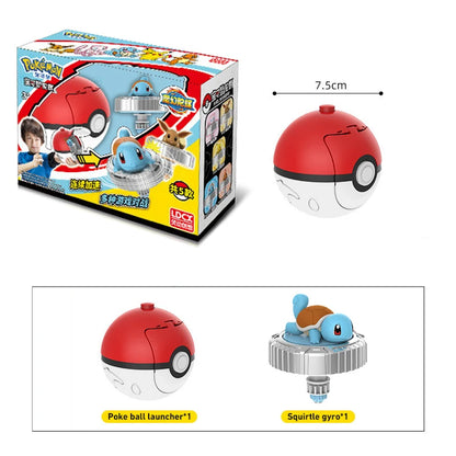 Original Pokémon Pikachu Spinning Top Cartoon Anime Figure Pull Line Spinning Battle Game Spinning Top Children's Gift Toys