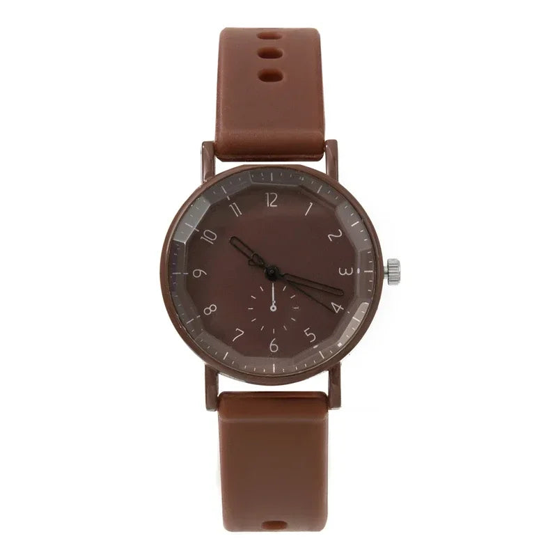 2024 New Women Watch Fashion Silicone Strap Quartz Watch Student Sports Wristwatch Relojes Para Mujer Dropshipping Clock