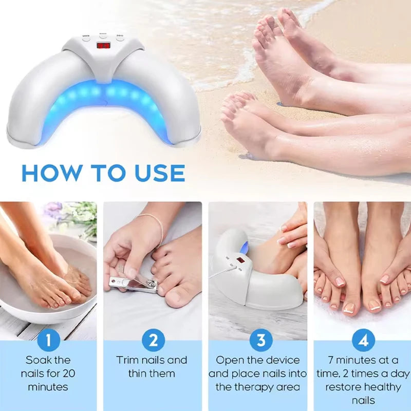 KTS Fungal Nail Laser Device Repair Fast Nails Fungus Onychomycosis Repair Toenail Fingernail Removes Nail Fungus Foot Care