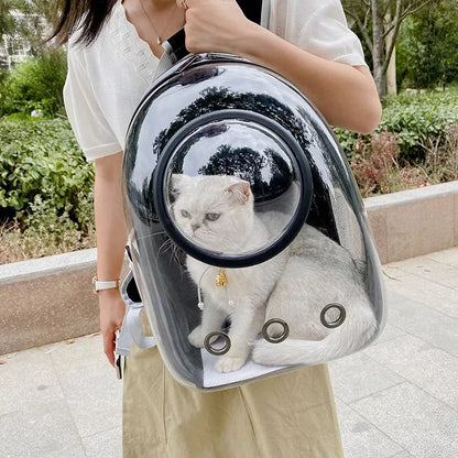 Pet Cat Carrier Backpack Portable Transparent Space Capsule Backpacks for Small Animal Puppy Dog Carriers Pet Outdoor Travel Bag