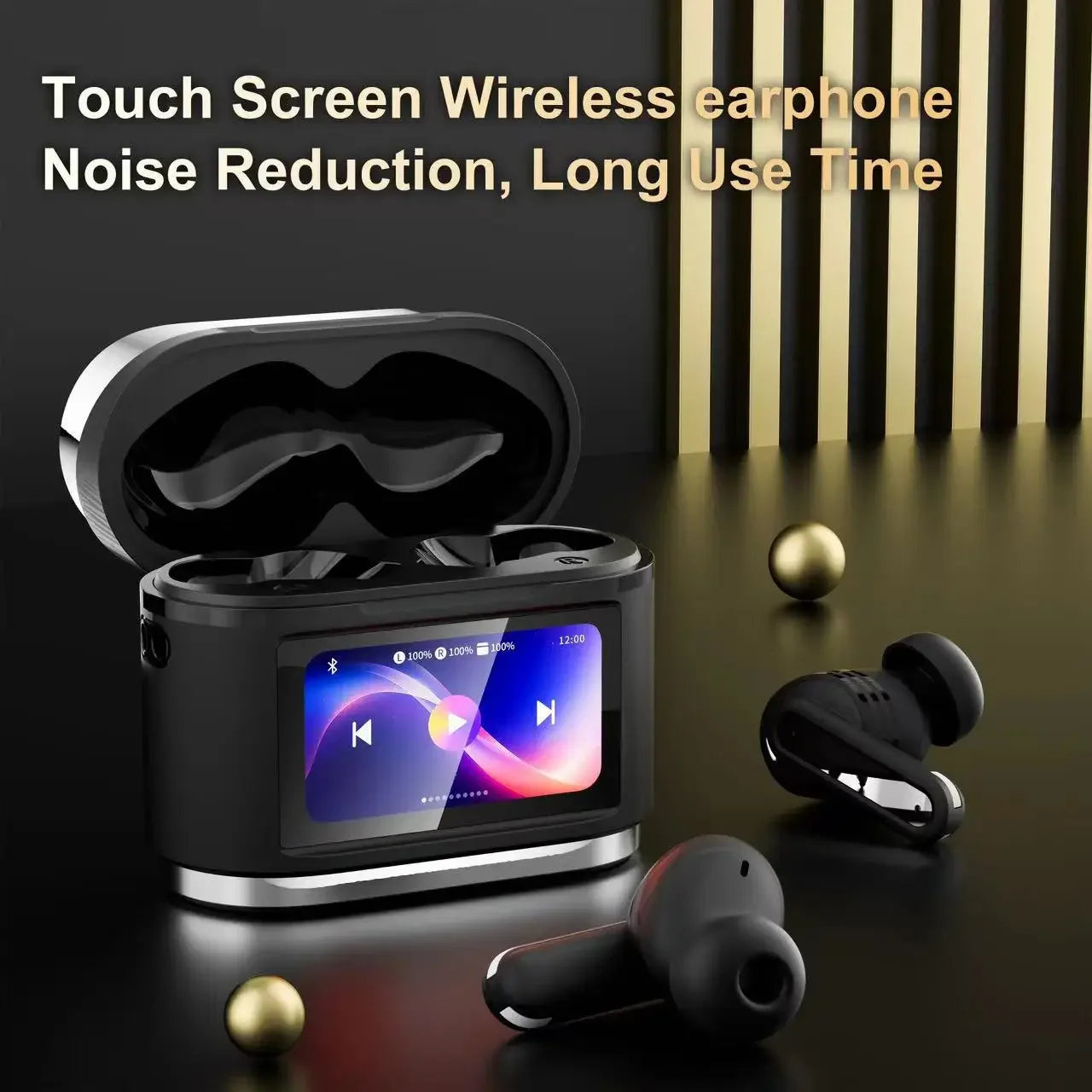 Xiaomi BD2 True Wireless Bluetooth Earphones ANC Noise Cancelling Headphones With Touch Screen Sports Hi-Fi Headset Built-in Mic