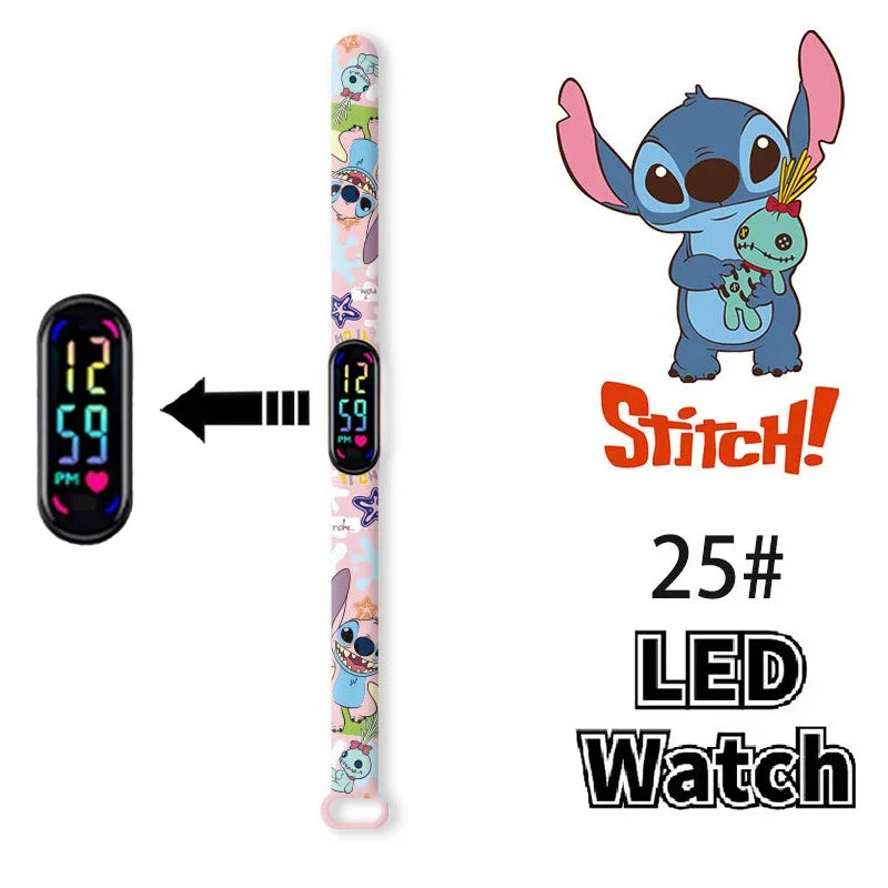 Pokemon Pikachu Dragon Ball Z Sport Casual Watches Led Silicone Watch Color Lovely Digital Children Wristwatch Clock Gift Toys