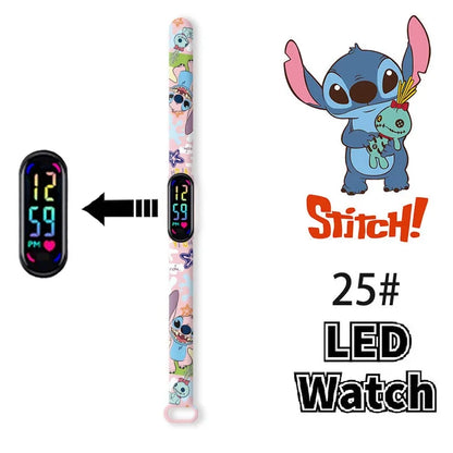 Pokemon Pikachu Dragon Ball Z Sport Casual Watches Led Silicone Watch Color Lovely Digital Children Wristwatch Clock Gift Toys