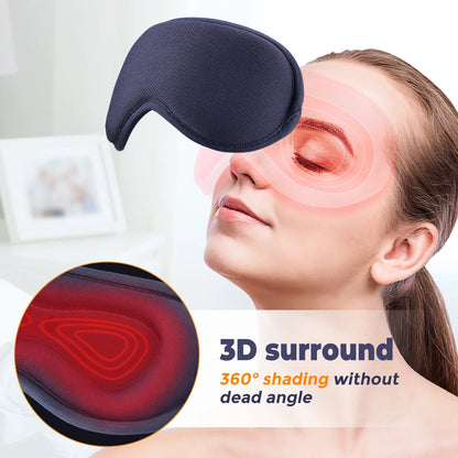 3-level Hot Compress 6-level Vibration Electric Steam Eye Mask 3D Massage Constant Temperature Smart Timing Sleep Shading Relief