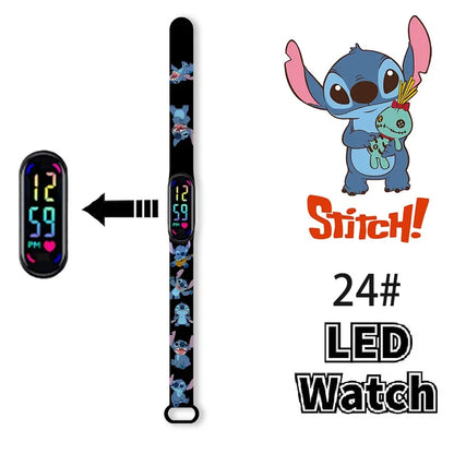 Pokemon Pikachu Dragon Ball Z Sport Casual Watches Led Silicone Watch Color Lovely Digital Children Wristwatch Clock Gift Toys