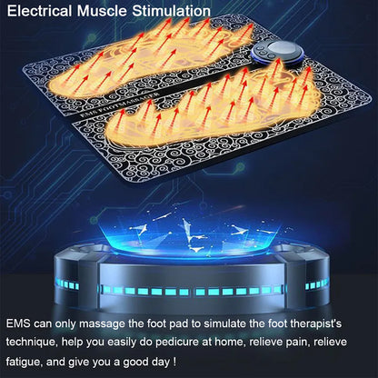 Electric EMS Foot Massager Accessories Pulse Muscle Stimulator Foldable Foot Massage Pad Relief Pain Relax,Support Dropshipping